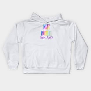 Dirty Moderate Pride Logo Kids Hoodie